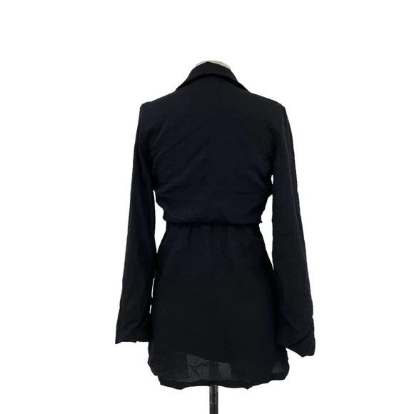 Mable Crop Blazer Jacket Mini Cut Out Dress Black Size Small - Picture 8 of 11